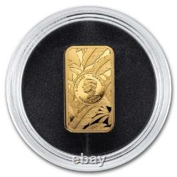 2026 Cook Islands 1/2 gram Gold Barre de Luxe Leopard Coin Bar