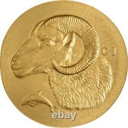 2026 Cook Islands Numismatic Icons Krios 1/2 Gram Gold Silk Finish Coin