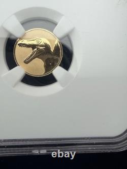 2026 G $1 Niue SPINOSAURUS Reverse Proof PF70 1g Gold Coin
