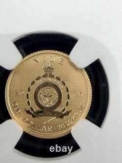 2026 G $1 Niue SPINOSAURUS Reverse Proof PF70 1g Gold Coin