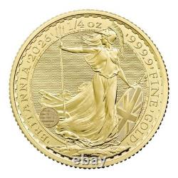 2026 Great Britain Gold Britannia £25 1/4 oz BU