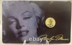 2026 Marilyn Monroe 1/2 Gram. 999 Gold Proof 25c Pitcairn Islands COA Tower Mint