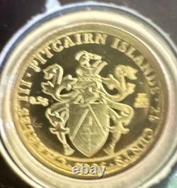 2026 Marilyn Monroe 1/2 Gram. 999 Gold Proof 25c Pitcairn Islands COA Tower Mint