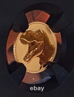2026 Niue $1 1 Gr Gold TREX Tyrannosaurus Rex NGC Reverse PF70 22KT Bert Label