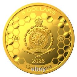 2026 Niue 1.24 Gram Proof GOLD COIN'Gold Bee' Mintage of 1000