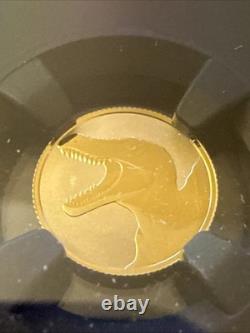 2026 Niue G $1 Reverse PF 70 Spinosaurus 1 Gram 22 KT Gold- NGC One Day sale