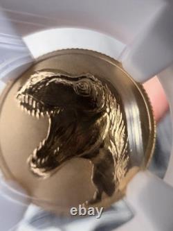 2026 Niue G$1 Tyrannosaurus Rex NGC Reverse PF70 TraderBea Gold Coin