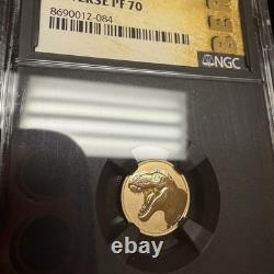 2026 Niue G$1 Tyrannosaurus T Rex 1g Gram 22k Gold Coin NGC Reverse PF70 BERT