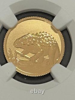 2026 Niue G$2 Ankylosaurus Holding Flail 2g 22K Gold NGC Reverse PF70 Dinosaur