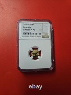 2026 Niue Pteranodon 1 Gram Gold Coin NGC Reverse Proof 70 PF70 Dinosaur $1