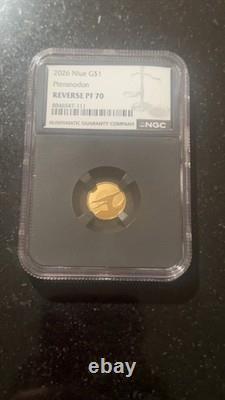 2026 Niue Pteranodon Gold Coin NGC Reverse PF70 Dinosaur Black Core