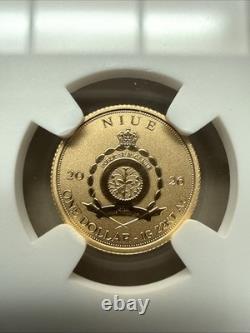 2026 Niue Pteranodon Gold Coin NGC Reverse PF70 Dinosaur Fractional Gold 1 Gram