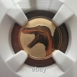 2026 Niue SPINOSAURUS Reverse Proof PF70 1g Gold Coin & Label NGC Beautiful
