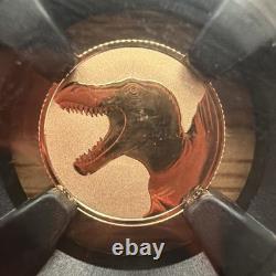 2026 Niue SPINOSAURUS Reverse Proof PF70 1g Gold Coin & Label NGC Beautiful