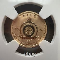 2026 Niue SPINOSAURUS Reverse Proof PF70 1g Gold Coin & Label NGC Beautiful