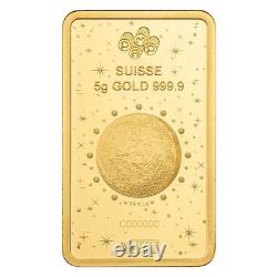 2026 PAMP Lunar Legends 1000 Mile Horse 5 Gram Gold Proof-Like Bar in Assay Card