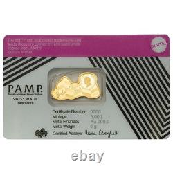 2026 Pamp Barbie Logo Shaped 5 Gram Gold Coin In Assay