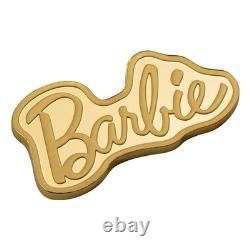 2026 Pamp Barbie Logo Shaped 5 Gram Gold Coin In Assay