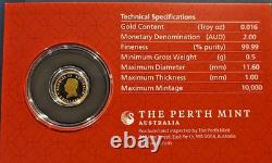 2026 Perth Mint 1/2 Gram Gold PROOF Lunar Horse in Card Lunar Series III #190