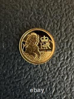 2026 Pitcairn Islands Gold Queen's Beast Lion Coin 1/2 Gram. 999 Fine Gold