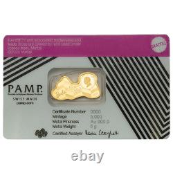 2026 Solomon Island Pamp Suisse 5 Gram Gold Barbie in Assay
