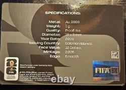 2026 Solomon Islands Gold Coin FIFA 1 Gram