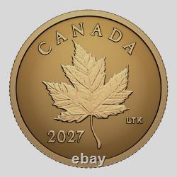 2027 Canada $1 Iconic Maple Leaf. 5 Gram Fine Gold Coin