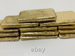 2100 Grams Scrap Gold Bar For Gold Recovery Melted Different Computer Coins Pins