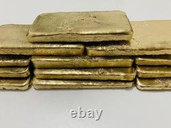 2100 Grams Scrap Gold Bar For Gold Recovery Melted Different Computer Coins Pins