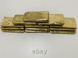2100 Grams Scrap Gold Bar For Gold Recovery Melted Different Computer Coins Pins
