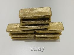 2100 Grams Scrap Gold Bar For Gold Recovery Melted Different Computer Coins Pins