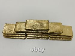 2100 Grams Scrap Gold Bar For Gold Recovery Melted Different Computer Coins Pins