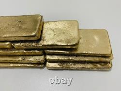 2100 Grams Scrap Gold Bar For Gold Recovery Melted Different Computer Coins Pins