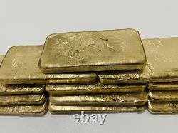 2100 Grams Scrap Gold Bar For Gold Recovery Melted Different Computer Coins Pins