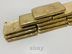 2100 Grams Scrap Gold Bar For Gold Recovery Melted Different Computer Coins Pins
