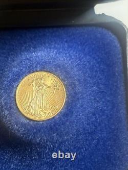 22K Solid Gold Miniature Of 1909 St. Gaudens Liberty $20 Coin 0.9 gram