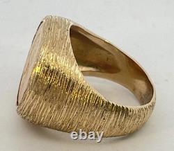 22k 1911 INDIAN HEAD 2 1/2 DOLLAR US GOLD COIN RING 14K GOLD 17.44 GRAMS WOW