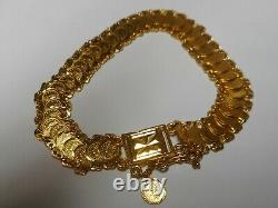 22k 916 Gold Mini Coin Bracelet 17.2 grams