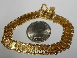 22k 916 Gold Mini Coin Bracelet 17.2 grams