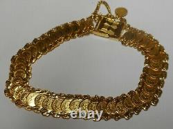 22k 916 Gold Mini Coin Bracelet 17.2 grams