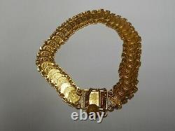 22k 916 Gold Mini Coin Bracelet 17.2 grams