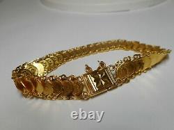 22k 916 Gold Mini Coin Bracelet 17.2 grams