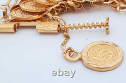 22k Yellow Gold Coin Style Link Bracelet 23.6 Grams 7.5 Inch Eb0626wrxzde