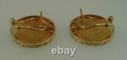 24K Eagle 5 Dollar Coin Earrings With 14K Bezel-12.2 Grams