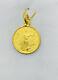 24k Solid Yellow Gold Coin Pendant 3.85grams(519$)