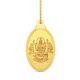 24kt Goddess Lakshmi Gold Coin Pendant 10 Grams Gold Pendants
