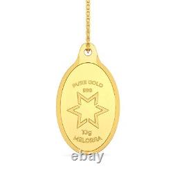 24KT Goddess Lakshmi Gold Coin Pendant 10 Grams Gold Pendants