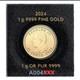 24k Pure Gold Coin Maple Leaf In Maplegram Assay Card King Charles Bullion Round