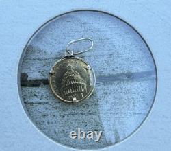 24k mini gold coin pendant Ronald Reagan 0.4 grams