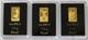 (3) 2022 Gold Solomon Islands $10 Bullion Coins 1/2 Gram Bar In Capsules